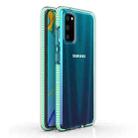 For Samsung Galaxy S20 TPU Double-color Shockproof Protective Case(Mint Green) - 1