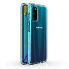 For Samsung Galaxy S20 TPU Double-color Shockproof Protective Case(Sky Blue) - 1