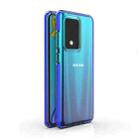 For Samsung Galaxy S20 Ultra TPU Double-color Shockproof Protective Case(Blue) - 1