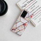 For Samsung Galaxy S20 Plus Electroplating Stitching Pattern Soft TPU Protective Case(Stitching White Flowers) - 1