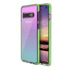 For Samsung Galaxy S10 TPU Double-color Shockproof Protective Case(Fresh Green) - 1