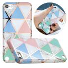 Full Plating Splicing Gilding Protective Case For iPod Touch 6 / 5(Blue White Green Pink Color Matching) - 1