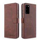 Diaobaolee Pure Fresh Texture Horizontal Flip Leather Case with Holder & Card Slots & Wallet & Photo Frame For Samsung Galaxy S20 FE(Brown) - 1