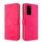 Diaobaolee Pure Fresh Texture Horizontal Flip Leather Case with Holder & Card Slots & Wallet & Photo Frame For Samsung Galaxy S20 FE(Red) - 1
