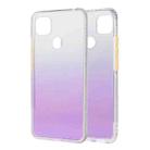 For Xiaomi Redmi 9C Gradient Shockproof TPU Case with Detachable Buttons(Purple) - 1