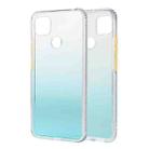 For Xiaomi Redmi 9C Gradient Shockproof TPU Case with Detachable Buttons(Green) - 1