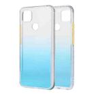 For Xiaomi Redmi 9C Gradient Shockproof TPU Case with Detachable Buttons(Blue) - 1