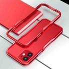 For iPhone 12 mini Sharp Edge Magnetic Adsorption Shockproof Case (Red) - 1