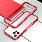 For iPhone 12 / 12 Pro Sharp Edge Magnetic Adsorption Shockproof Case(Red) - 1