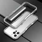 For iPhone 12 Pro Max Sharp Edge Magnetic Adsorption Shockproof Case(Silver) - 1