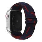 Ethnic Style Buckle Watch Band For Apple Watch Series 7 41mm / 6 & SE & 5 & 4 40mm / 3 & 2 & 1 38mm(Wine Red Blue) - 1