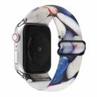 Ethnic Style Buckle Watch Band For Apple Watch Series 7 41mm / 6 & SE & 5 & 4 40mm / 3 & 2 & 1 38mm(Blue White) - 1