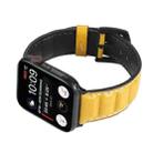 Genuine Leather Watch Band For Apple Watch Series 7 41mm / 6 & SE & 5 & 4 40mm / 3 & 2 & 1 38mm(Yellow) - 4