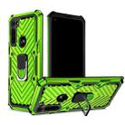 For Motorola Moto G8 Power Cool Armor PC + TPU Shockproof Case with 360 Degree Rotation Ring Holder(Green) - 1