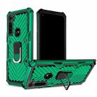 For Motorola Moto G8 Power Cool Armor PC + TPU Shockproof Case with 360 Degree Rotation Ring Holder(Dark Green) - 1