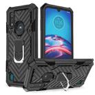 For Motorola Moto E6s (2020) Cool Armor PC + TPU Shockproof Case with 360 Degree Rotation Ring Holder(Black) - 1