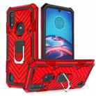 For Motorola Moto E6s (2020) Cool Armor PC + TPU Shockproof Case with 360 Degree Rotation Ring Holder(Red) - 1