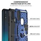 For Motorola Moto E6s (2020) Cool Armor PC + TPU Shockproof Case with 360 Degree Rotation Ring Holder(Blue) - 4