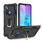 For OPPO Realme 5 Cool Armor PC + TPU Shockproof Case with 360 Degree Rotation Ring Holder(Black) - 1