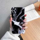 Glossy Marble Pattern TPU Protective Case For iPhone 12 Pro(Black) - 1