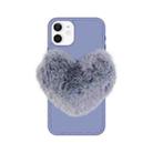 For iPhone 11 Love Hairball Colorful Wave Soft Case (Haze Blue) - 1