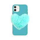 For iPhone 11 Love Hairball Colorful Wave Soft Case (Light Green) - 1