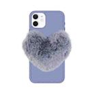 For iPhone 12 mini Love Hairball Colorful Wave Soft Case (Haze Blue) - 1