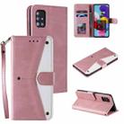 Stitching Calf Texture Horizontal Flip Leather Case with Holder & Card Slots & Wallet For Samsung Galaxy S20 Plus(Rose Gold) - 1