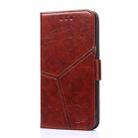 Geometric Stitching Horizontal Flip TPU + PU Leather Case with Holder & Card Slots & Wallet For iPhone 6 / 6s(Dark Brown) - 1