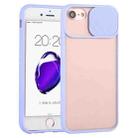 Sliding Camera Cover Design TPU Protective Case For iPhone 6(Purple) - 1