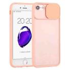 Sliding Camera Cover Design TPU Protective Case For iPhone 6(Pink) - 1