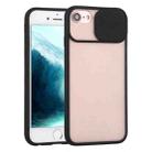 Sliding Camera Cover Design TPU Protective Case For iPhone SE / 8 / 7(Black) - 1