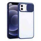 For iPhone 12 mini Sliding Camera Cover Design TPU Protective Case (Sapphire Blue) - 1