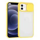 For iPhone 12 mini Sliding Camera Cover Design TPU Protective Case (Yellow) - 1