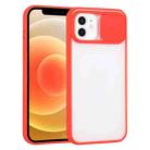 For iPhone 12 Sliding Camera Cover Design TPU Protective Case(Red) - 1