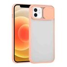 For iPhone 12 Sliding Camera Cover Design TPU Protective Case(Pink) - 1