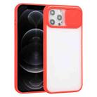 For iPhone 12 Pro Sliding Camera Cover Design TPU Protective Case(Red) - 1