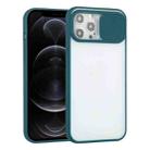 For iPhone 12 Pro Sliding Camera Cover Design TPU Protective Case(Dark Green) - 1