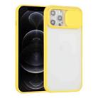 For iPhone 12 Pro Sliding Camera Cover Design TPU Protective Case(Yellow) - 1