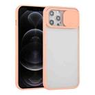 For iPhone 12 Pro Sliding Camera Cover Design TPU Protective Case(Pink) - 1