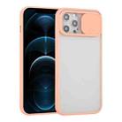 For iPhone 12 Pro Max Sliding Camera Cover Design TPU Protective Case(Pink) - 1