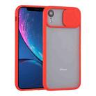 For iPhone XR Sliding Camera Cover Design TPU Protective Case(Red) - 1