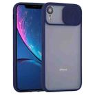 For iPhone XR Sliding Camera Cover Design TPU Protective Case(Sapphire Blue) - 1
