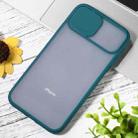 For iPhone XR Sliding Camera Cover Design TPU Protective Case(Dark Green) - 2