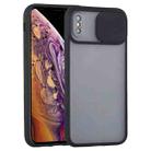 For iPhone XS Max Sliding Camera Cover Design TPU Protective Case(Black) - 1