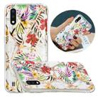 For Samsung Galaxy A01 Flat Plating Splicing Gilding Protective Case(Tropical Rainforest Color Matching) - 1
