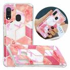 For Samsung Galaxy A20e Flat Plating Splicing Gilding Protective Case(Cherry Glitter Color Matching) - 1