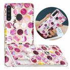 For Samsung Galaxy A21 Flat Plating Splicing Gilding Protective Case(Round Color Matching) - 1