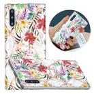 For Samsung Galaxy Note10 Flat Plating Splicing Gilding Protective Case(Tropical Rainforest Color Matching) - 1