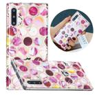 For Samsung Galaxy Note10 Flat Plating Splicing Gilding Protective Case(Round Color Matching) - 1
